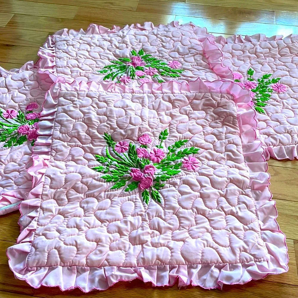 Vintage Set of four pillow shams